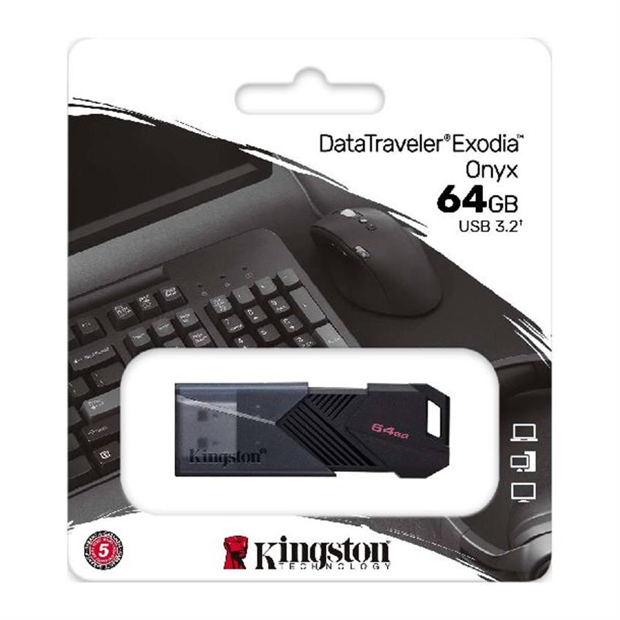 KINGSTON PEN DRIVE 64 GB EXODIA ONIX USB 3.2 DTXM BLACK