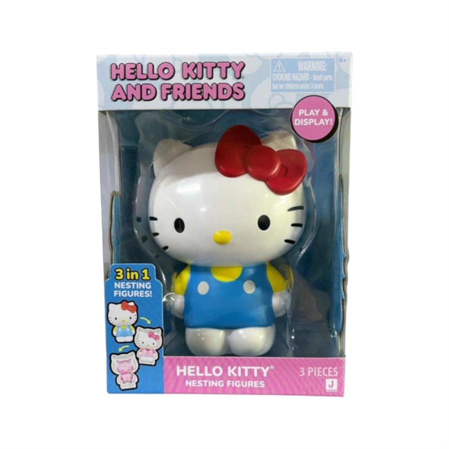 JAZWARES SANRIO HELLO KITTY AND FRIENDS PERSONAJE 3 EN 1 (TIPO MAMUSHKA)