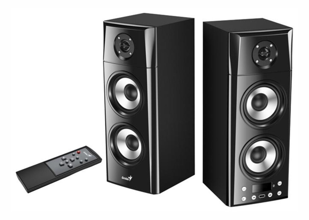 GENIUS PARLANTE SP-HF2800BT THREE-WAY WOOD WI-FI BLUETOOTH SPEAKER