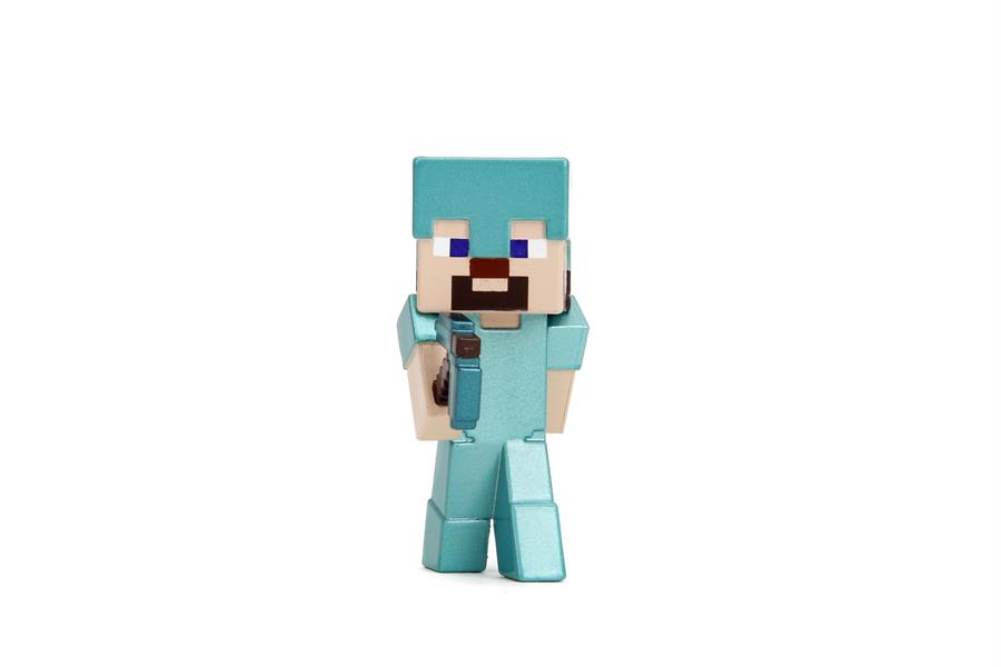 DIECAST JADA METALFIGS MINECRAFT STEVE IN DIAMOND ARMOR