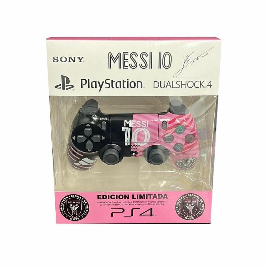 GENERICO REPLICA JOYSTICK PS4 CON CABLE MESSI 10 MIAMI EDICION LIMITADA