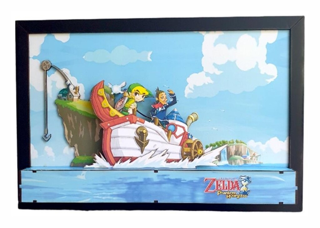 CUADRO GAMER 3D LEGEND OF ZELDA