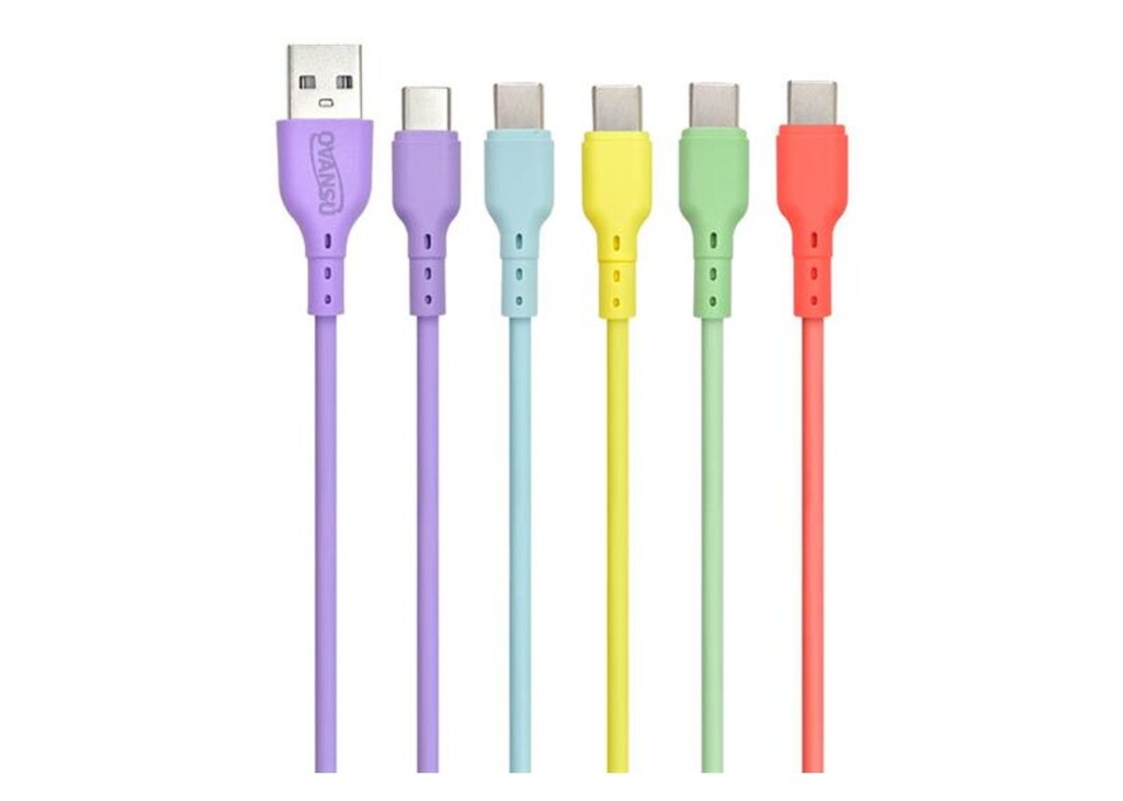 OVANSU DATA CABLE USB 2.0 A USB C DE 1 METRO OS-CAUSC12 VIOLETA