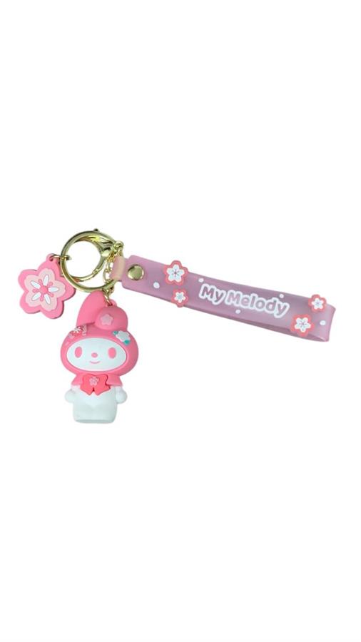 LLAVERO SANRIO MELODY MODELOS VARIOS GOMA 3D CON CORREA