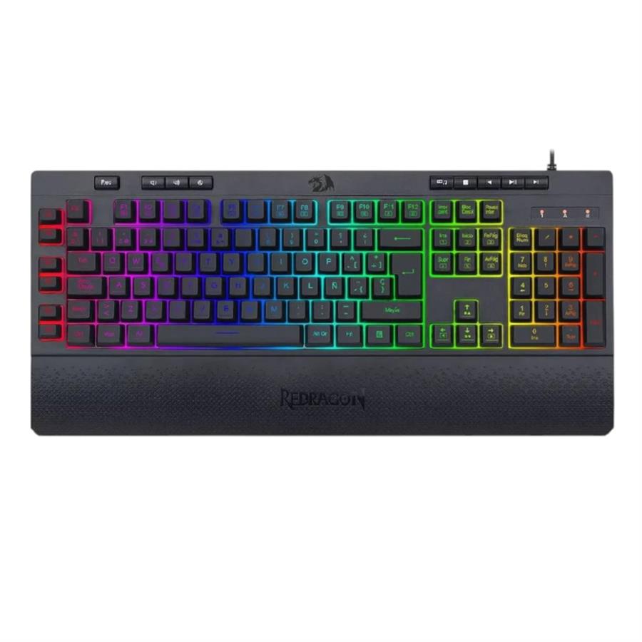 REDRAGON TECLADO GAMER SHIVA BLACK K512RGB OF.