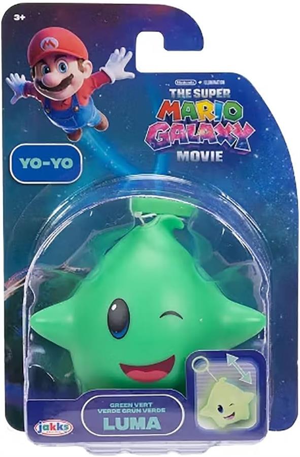 JAKKS THE SUPER MARIO GALAXY MOVIE MINI FIGURA LUMA VERDE YOYO