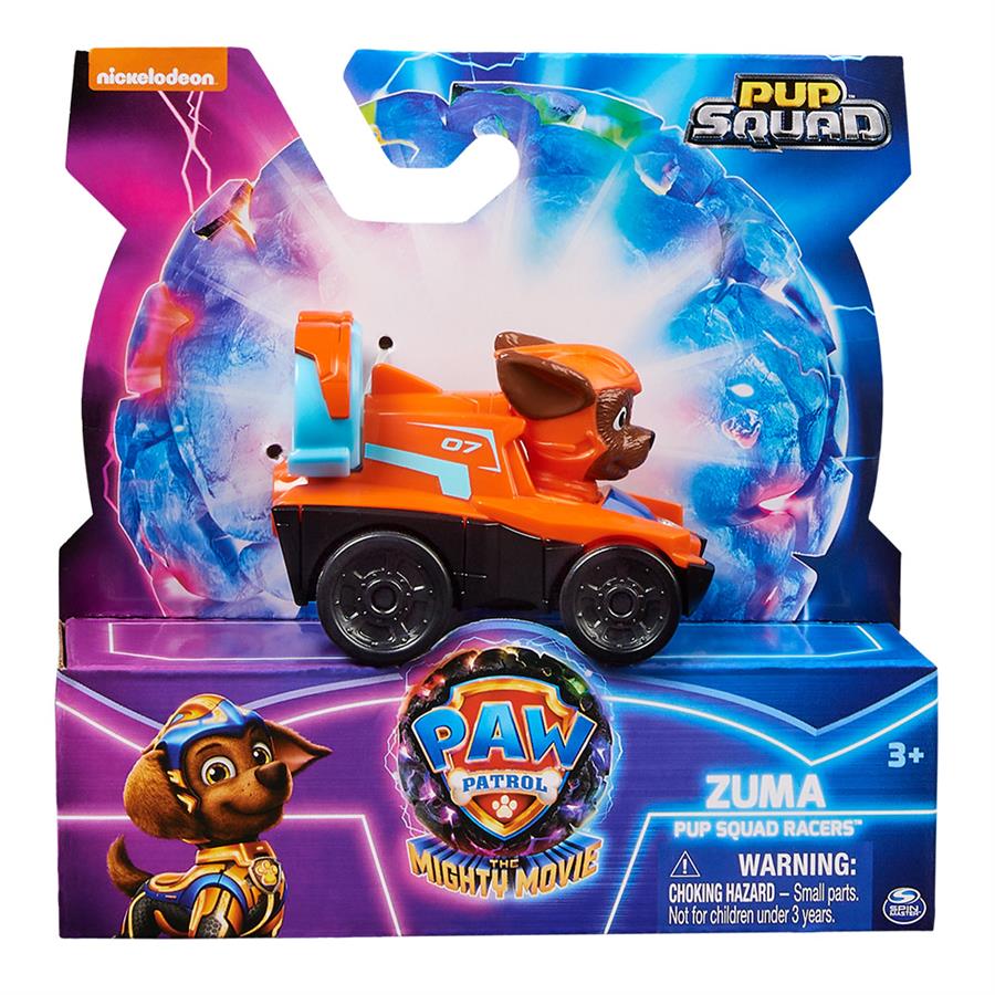 SPIN MASTER PAW PATROL THE MIGHTY MOVIE MINI VEHICULO CON FIGURA INCORPORADA ZUMA