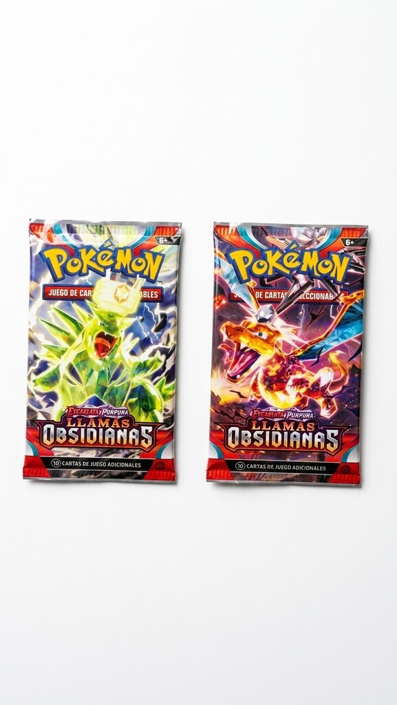 POKEMON CARTAS TRADING CARD GAME SCARLET VIOLET LLAMAS OBSIDIANAS