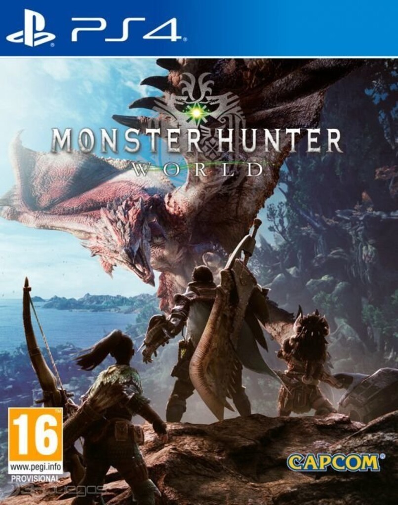 MONSTER HUNTER WORLD JUEGO PS4 ABIERTO