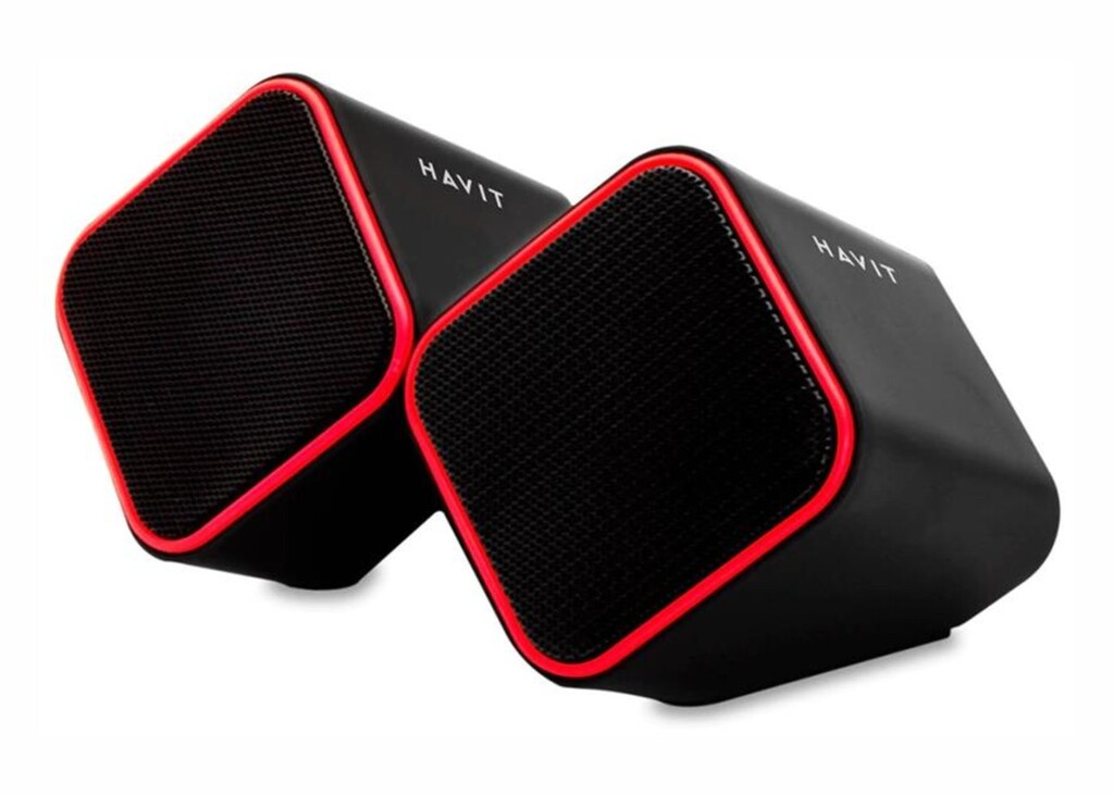 HAVIT PARLANTE 2.0 USB SK473 BK-RD ROJO