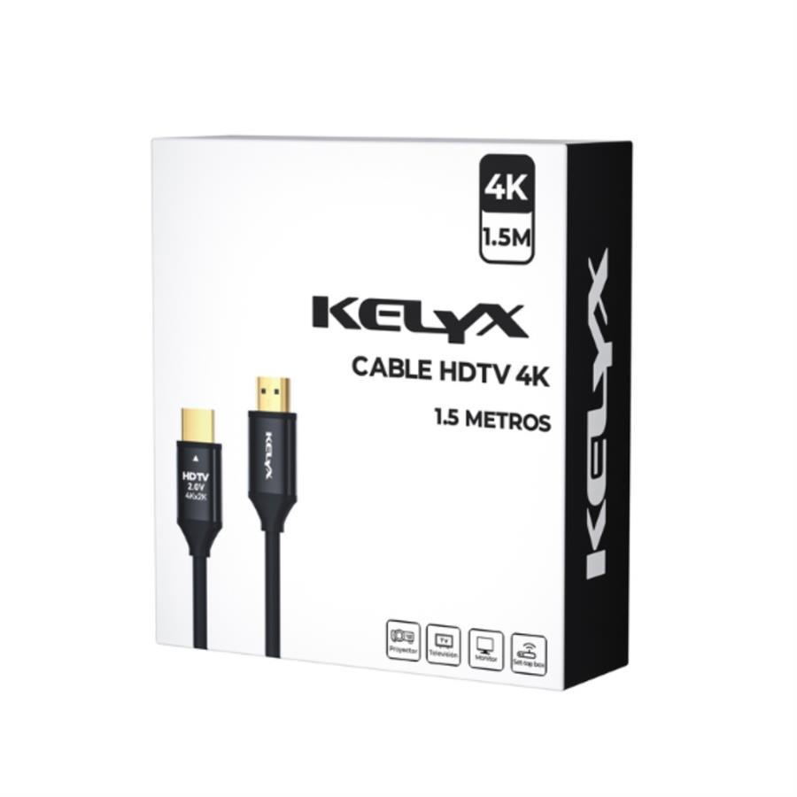 KELYX CABLE HDMI 2.0 4K 1.5M