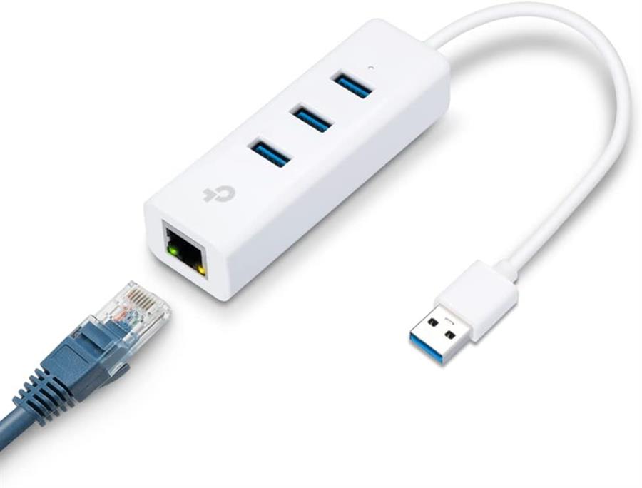 TP-LINK USB 3.0 3-PORT HUB AND GIGABIT ETHERNET ADAPTER