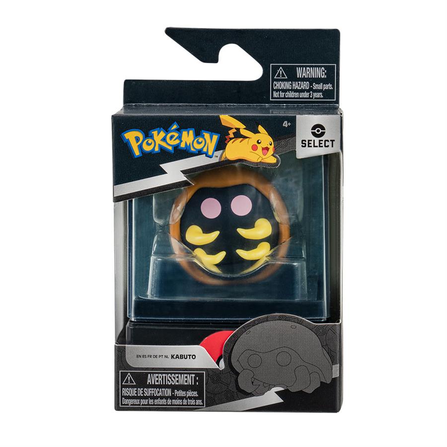 JAZWARES POKEMON SELECT KABUTO BATTLE FIGURA 5 CM EN CAJA DE ACRILICO COLECCION