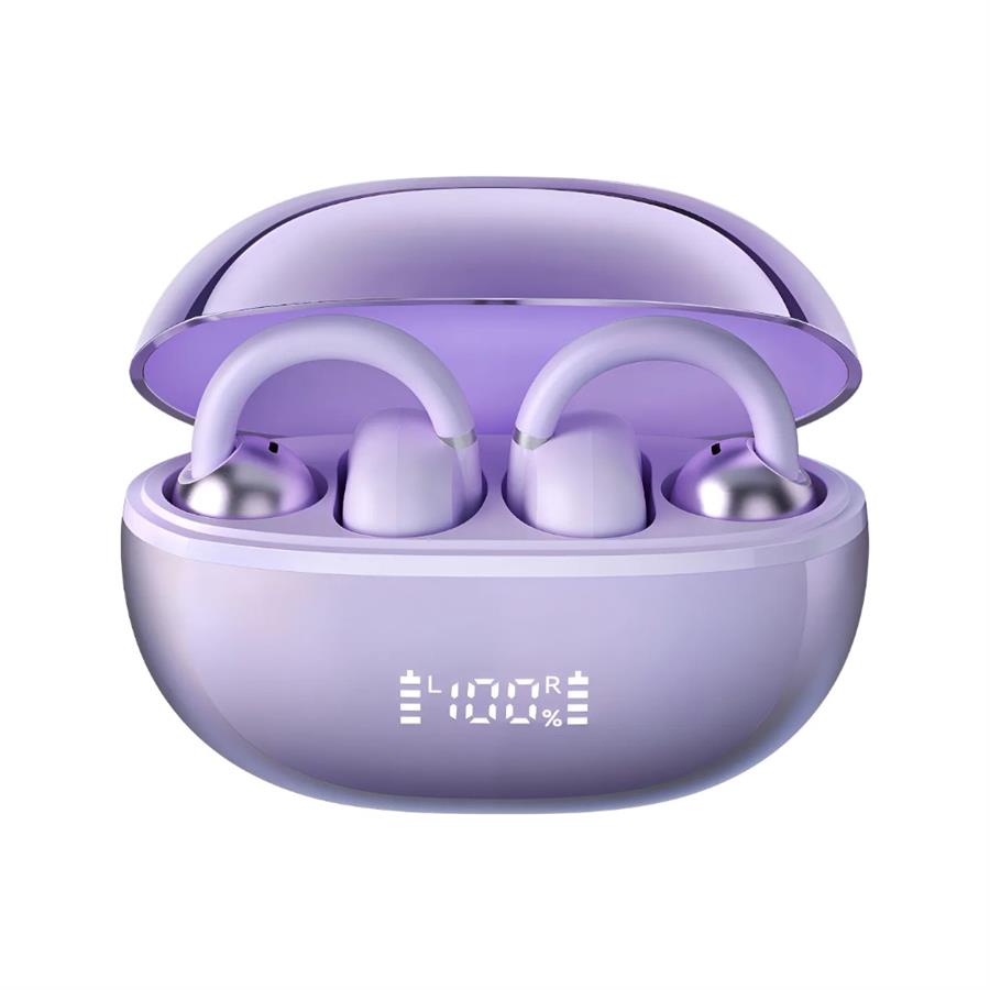 HAYLOU CONFORTABLE AIRFREE OPEN-EAR TRUE WIRELESS EARBUDS PURPLE