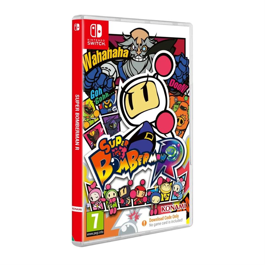 SUPER BOMBERMAN JUEGO NINTENDO SWITCH ABIERTO
