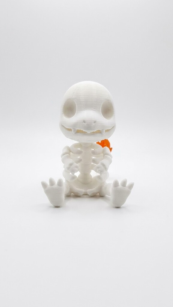 SKELERCHAR CHIBI CHARMANDER 3D BAMBU