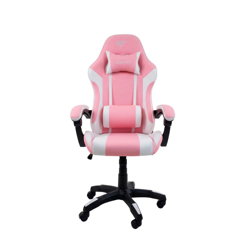 HAVIT SILLA GAMER ERGONOMICA CUERO SINTETICO REGULABLE GC305P ROSA