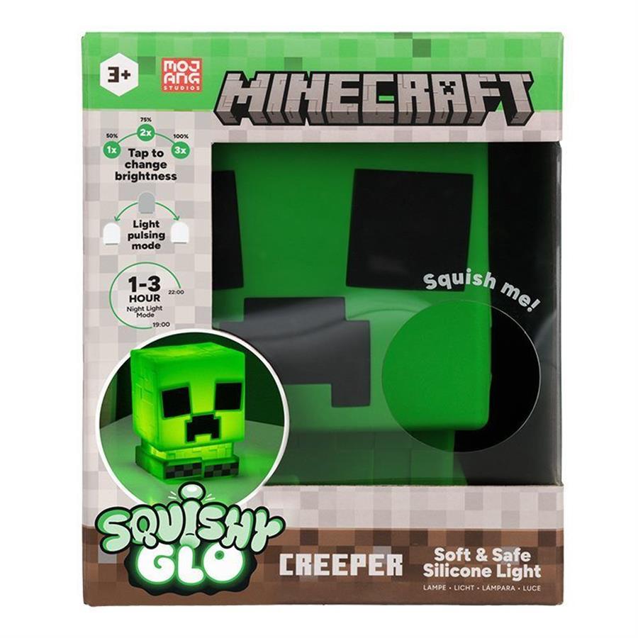 PALADONE MINECRAFT LAMPARA CREEPER SOFT SAFE SILICONE LIGHT
