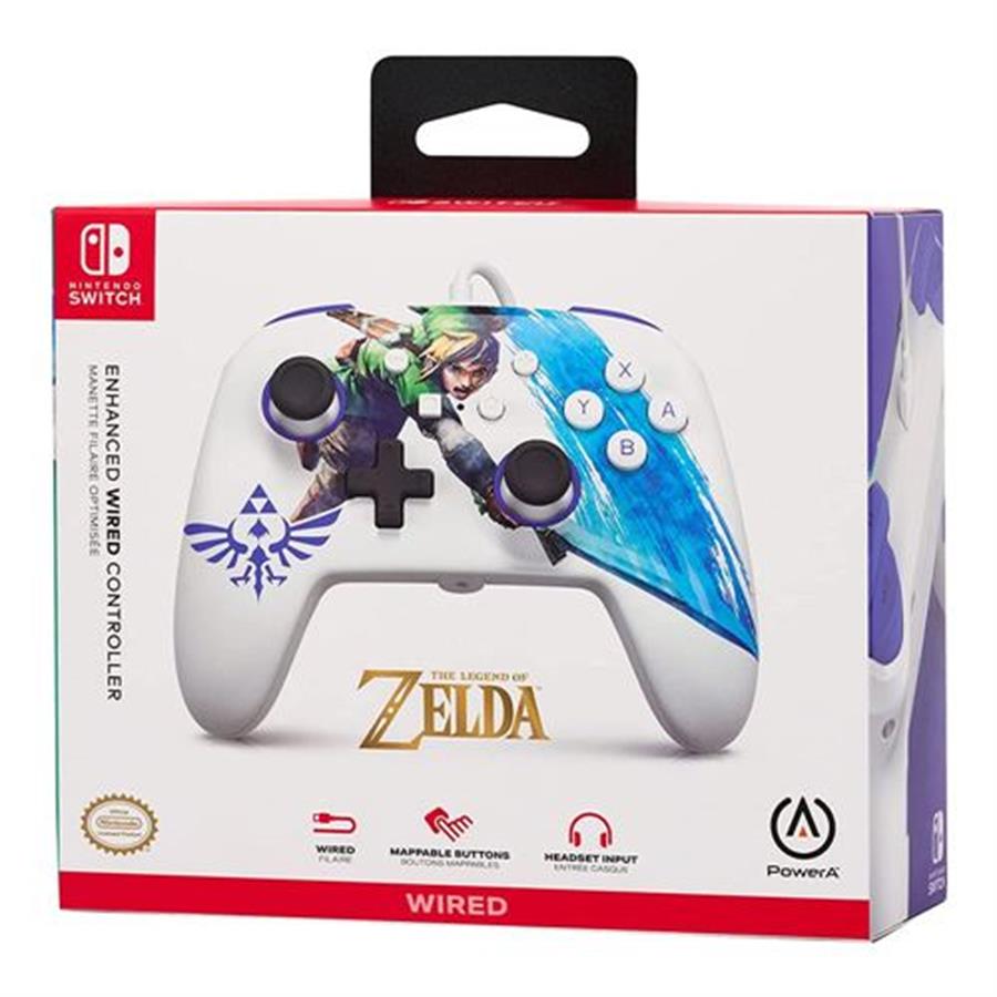 POWER A WIRED CONTROLLER NINTENDO SWITCH ZELDA MASTER SWORD ATTACK