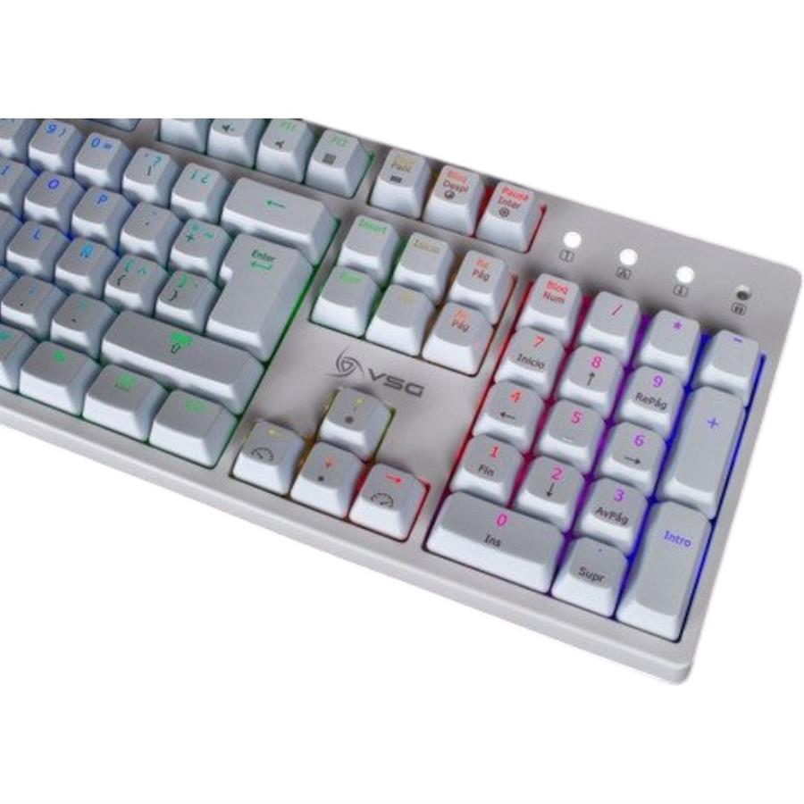 VSG TECLADO MECANICO ALNILAM 105 TECLAS WHITE WITH KAILH BLUE