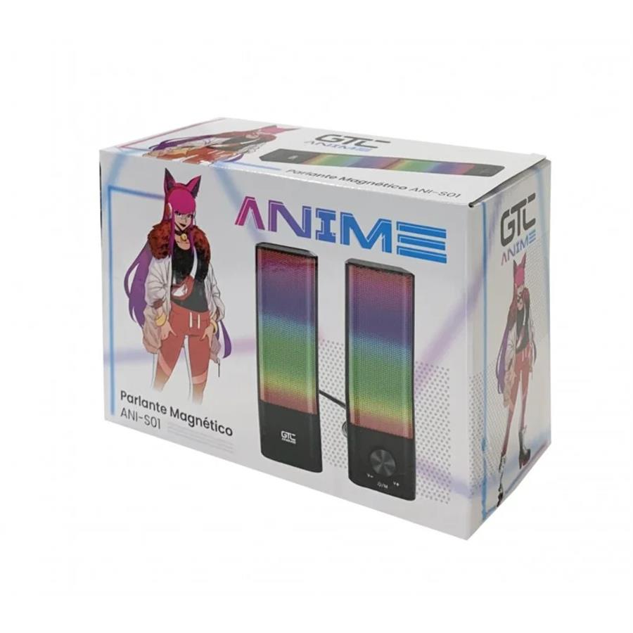 GTC PARLANTE BLUETOOTH MAGNETICO CON LUCES RGB ANIME ANI-S01