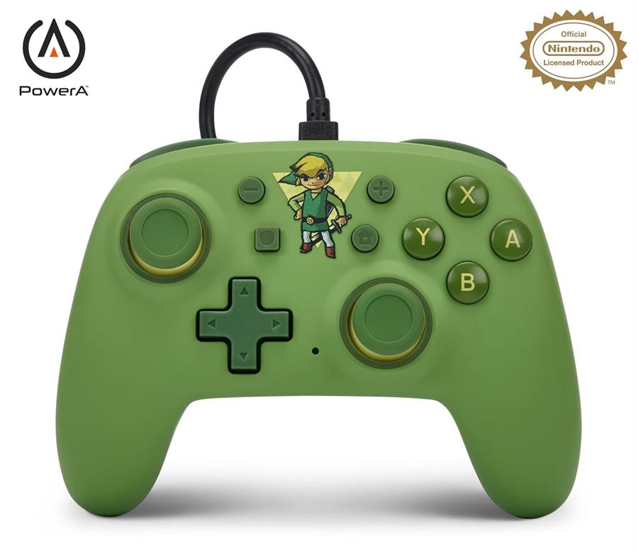 POWER A WIRED CONTROLLER NINTENDO SWITCH NANO ZELDA TOON LINK