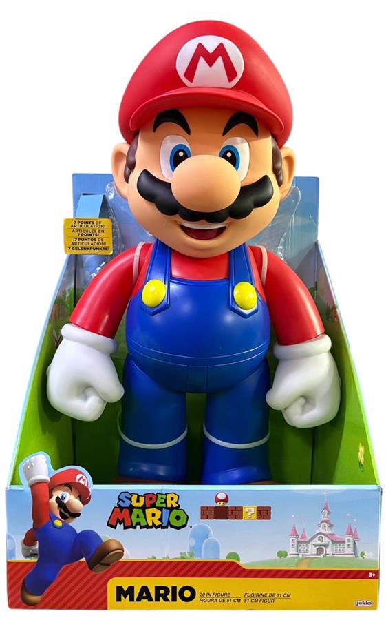 JAKKS SUPER MARIO MARIO FIGURA 51 CM 7 PUNTOS DE ARTICULACION