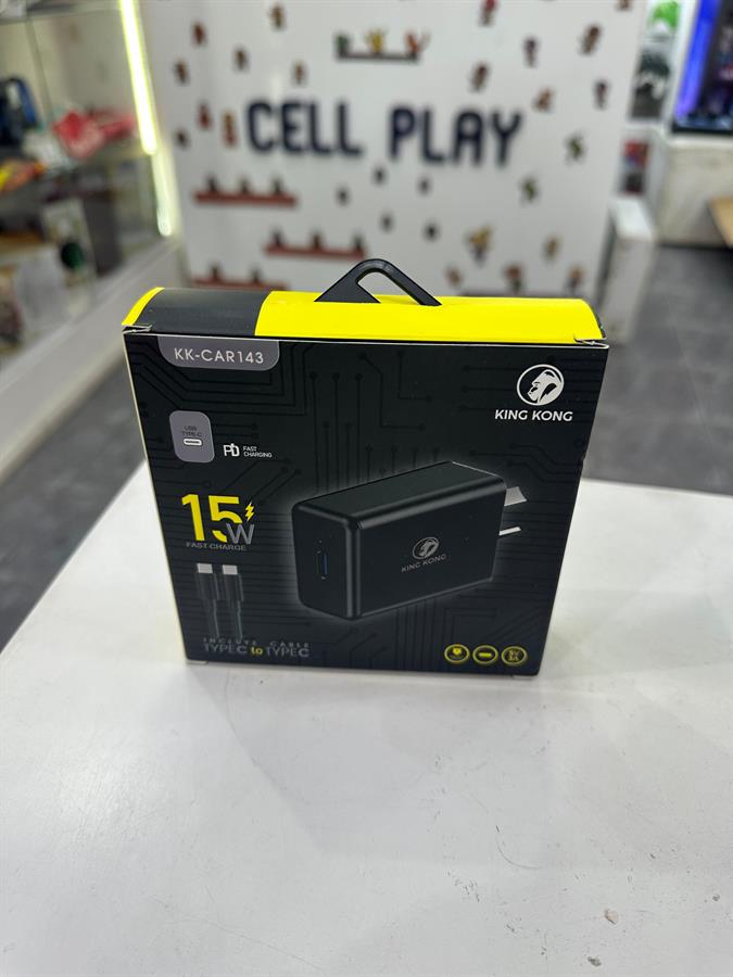 KING KONG CARGADOR 15W USB C CON CABLE TIPO C A TIPO C KK-CAR143