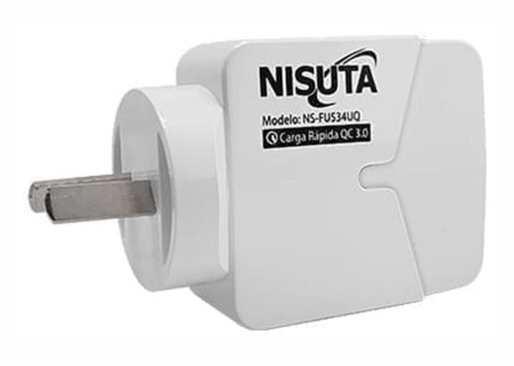 NISUTA FUENTE DE ALIMENTACION CARGA RAPIDA 6A 3 PUERTOS USB NS-FU534UQ