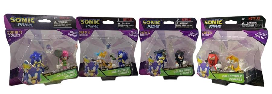 NETFLIX SONIC PRIME 2 FIGURAS COLECCIONABLES DE 12 MODELOS VARIOS
