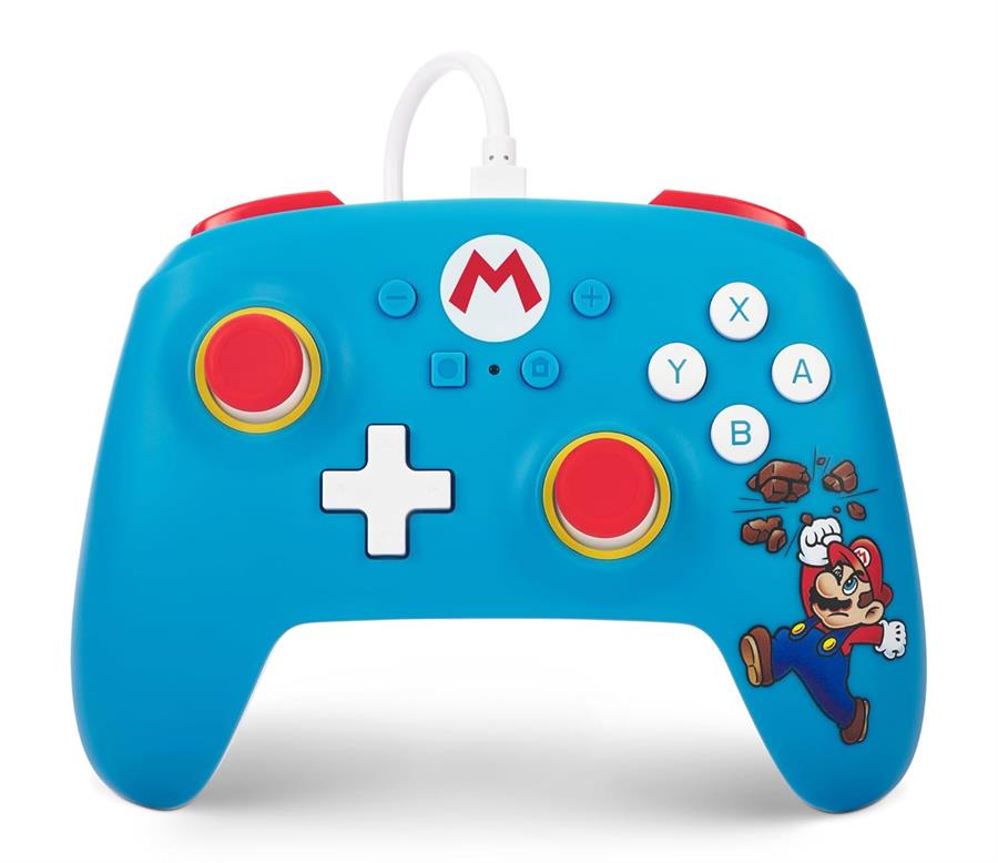 POWER A WIRED CONTROLLER NINTENDO SWITCH BRICK BREAKER MARIO