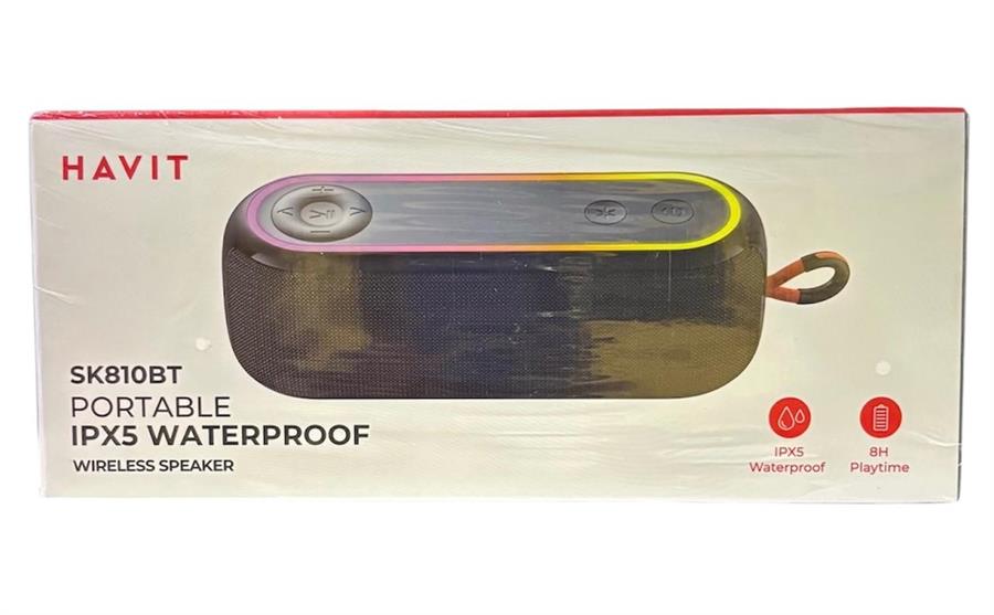 HAVIT PARLANTE WIRELESS IPX5 WATERPROOF SK810BT-BK NEGRO