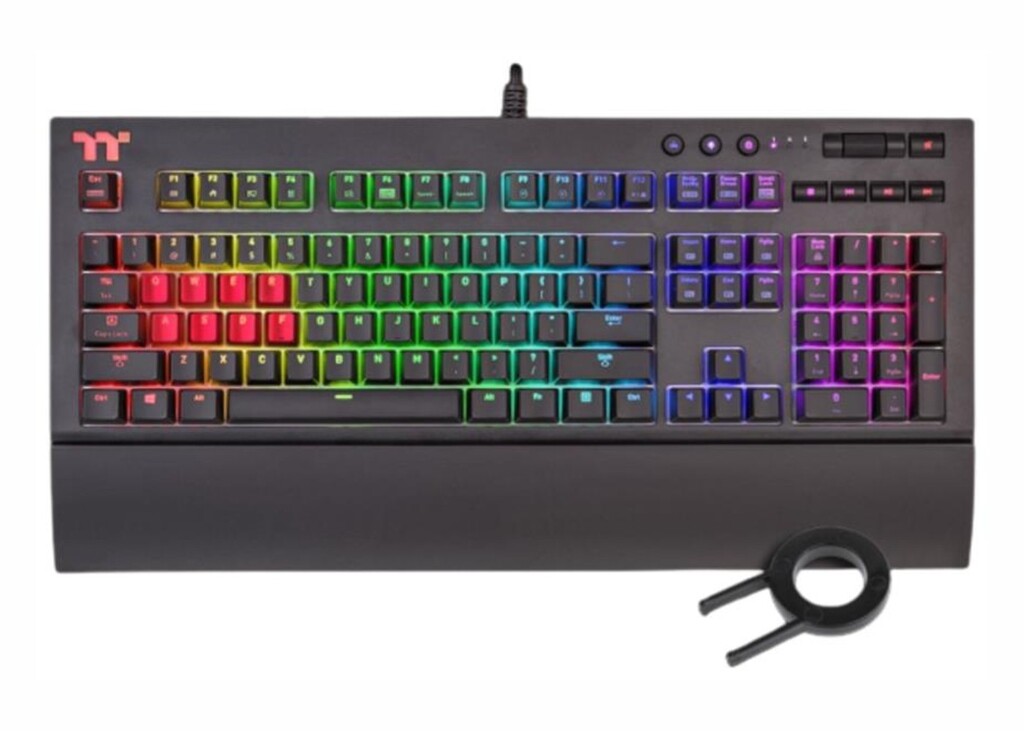 THERMALTAKE TT TECLADO PREMIUN X1 RGB CHERRY MX BLUE