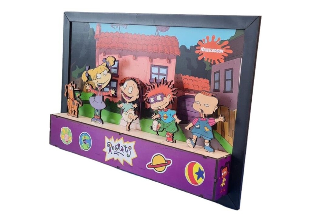 CUADRO GAMER 3D RUGRATS