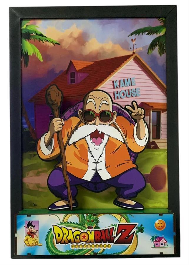 CUADRO GAMER 3D DRAGON BALL Z MAESTRO ROSHI