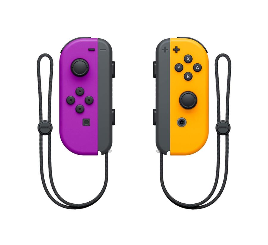 NINTENDO SWITCH JOY-CON NEON PURPLE / NEON ORANGE