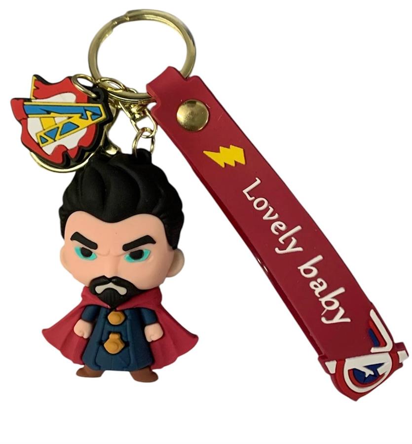 LLAVERO MARVEL DOCTOR STRANGE GOMA 3D CON CORREA