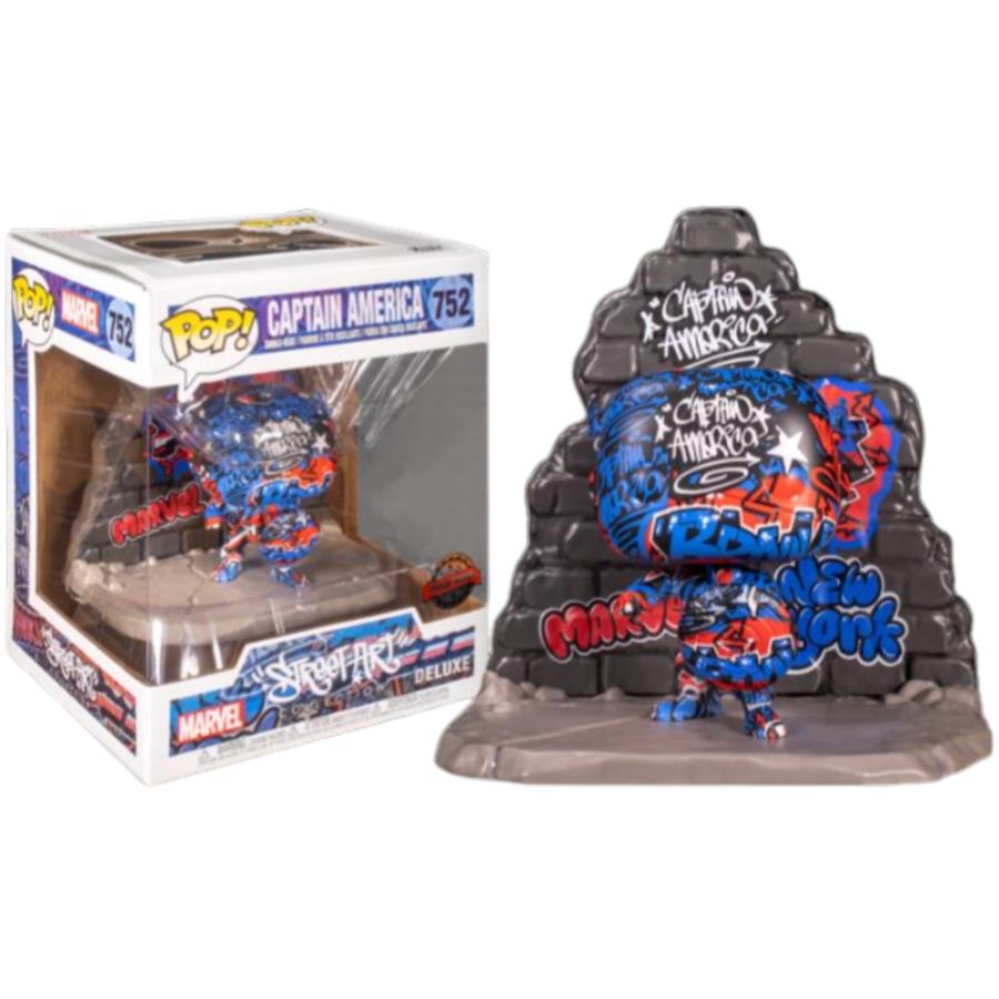 FUNKO POP CAPTAIN AMERICA STREET ART COLLECTION DELUXE 752