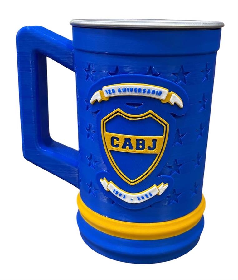 JARRA CHOPP INTERIOR ALUMINIO CLUBES BOCA JR