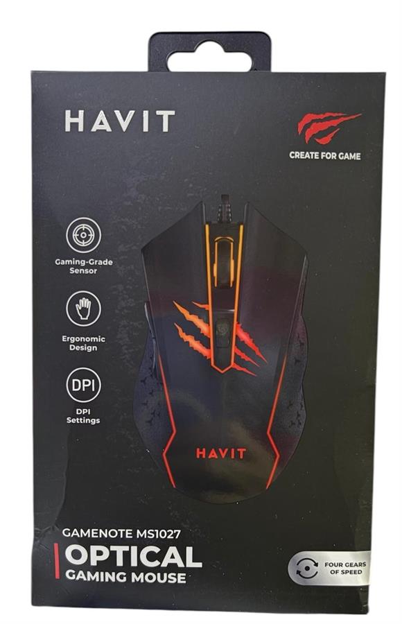HAVIT MOUSE GAMING OPTICAL GAMENOTE MS1027