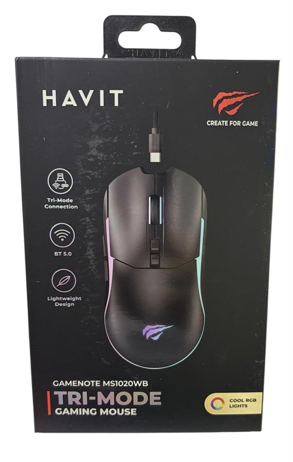 HAVIT MOUSE GAMING TRI-MODE MS1020WB NEGRO