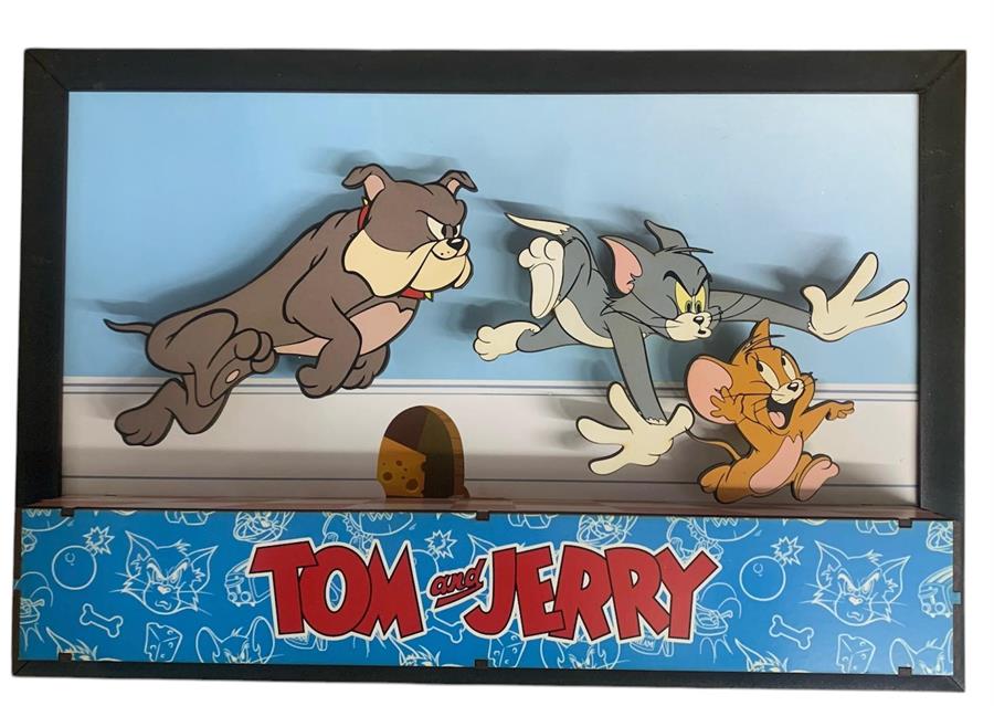 CUADRO GAMER 3D TOM Y JERRY