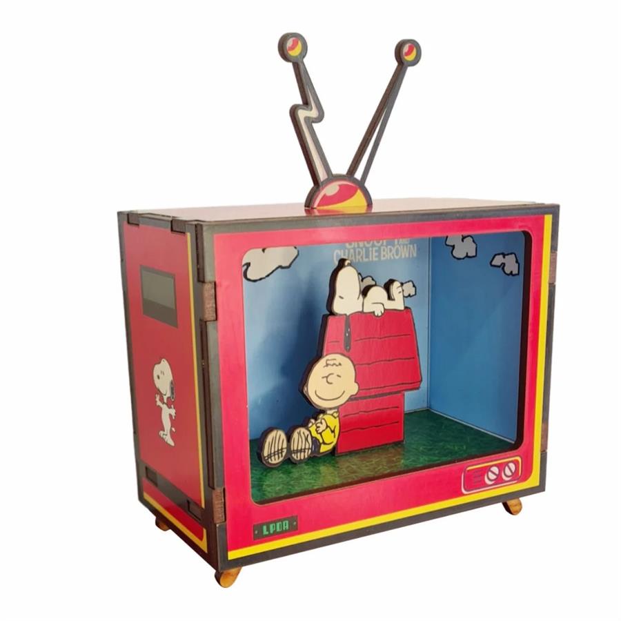 TV BOX RETRO SNOOPY AND CHARLIE BROWN