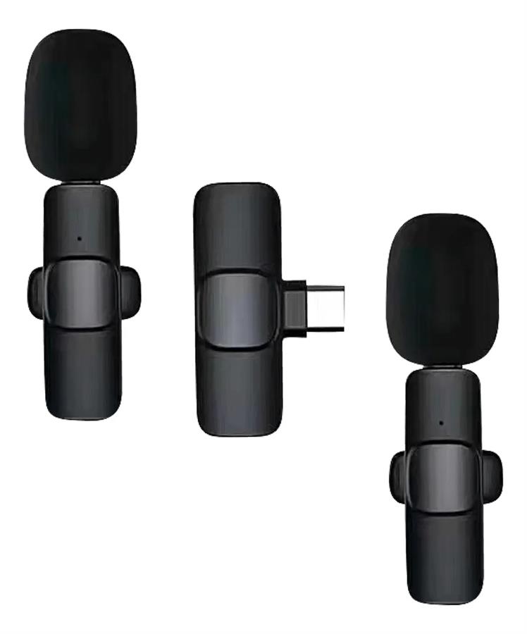 GTC MICROFONO DUAL INALAMBRICO CORBATERO USB TIPO C MIC-002