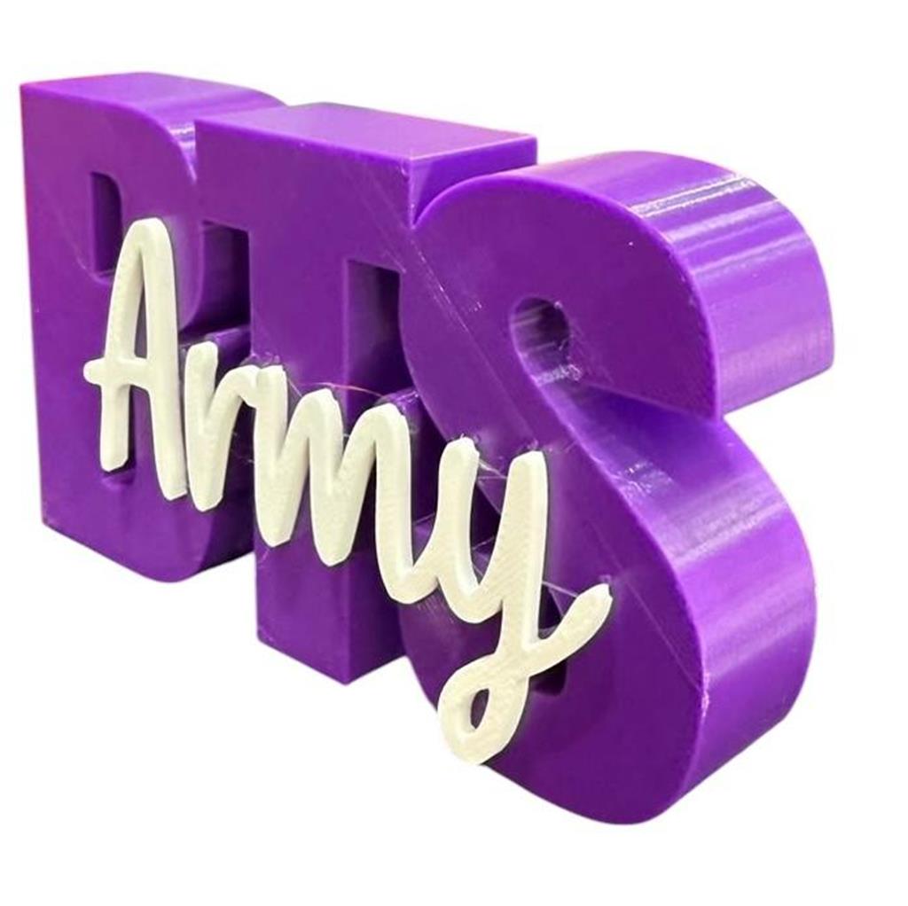 BTS ARMY LETRERO 3D BAMBU