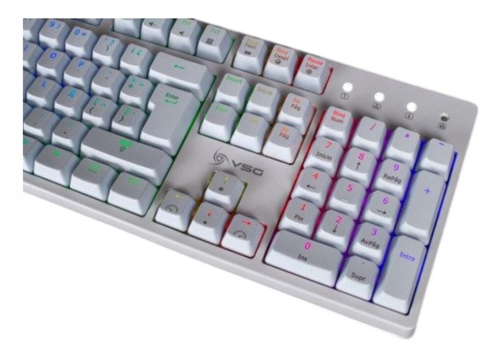 VSG TECLADO MECANICO ALNILAM 105 TECLAS WHITE WITH KAILH BLUE