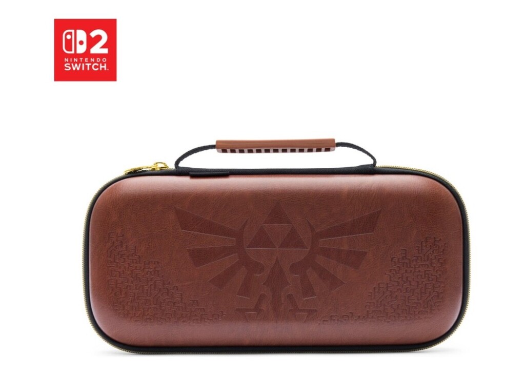 POWERA FUNDA PROTECTION CASE NINTENDO SWITCH 2 ZELDA HYRULE CREST BROWN