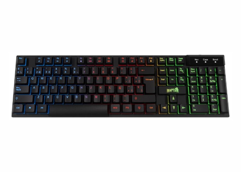 RAPTOR TECLADO FIRECLAW MEMBRANA RETROILUMINADO 104 TECLAS
