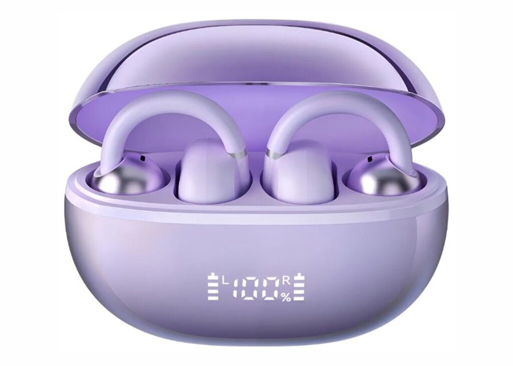 HAYLOU CONFORTABLE AIRFREE OPEN-EAR TRUE WIRELESS EARBUDS PURPLE