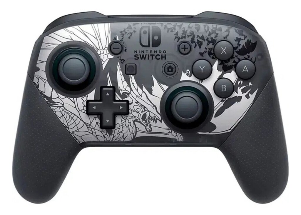 JOYSTICK REPLICA NINTENDO SWITCH PRO CONTROLLER MONSTER HUNTER RISE SUN BEAK